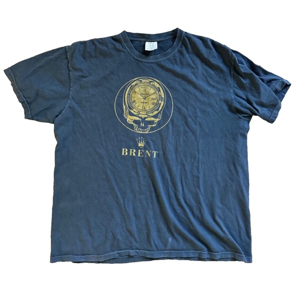 Grateful Dead Brent Mydland Datejust Rolex RIP Lot Tee Mens Shirt XL RARE - Picture 1 of 2